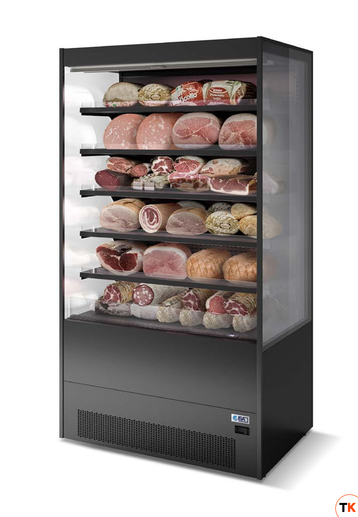 ГОРКА ХОЛОДИЛЬНАЯ ISA GALAXY OPEN BACKCOUNTER RV TN H205 L125 INOX, 5 ПОЛОК - ISA - 441778