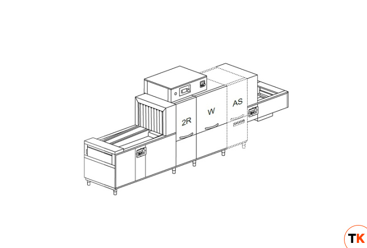 МАШИНА ПОСУДОМОЕЧНАЯ DIHR QX 246 AS6 DX+DRF69+XP/3 ЧАСТИ - Dihr - 445198