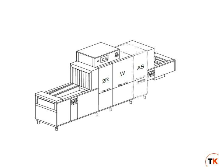 МАШИНА ПОСУДОМОЕЧНАЯ DIHR QX 246 SX+DRF70+XP/2 ЧАСТИ - Dihr - 445972