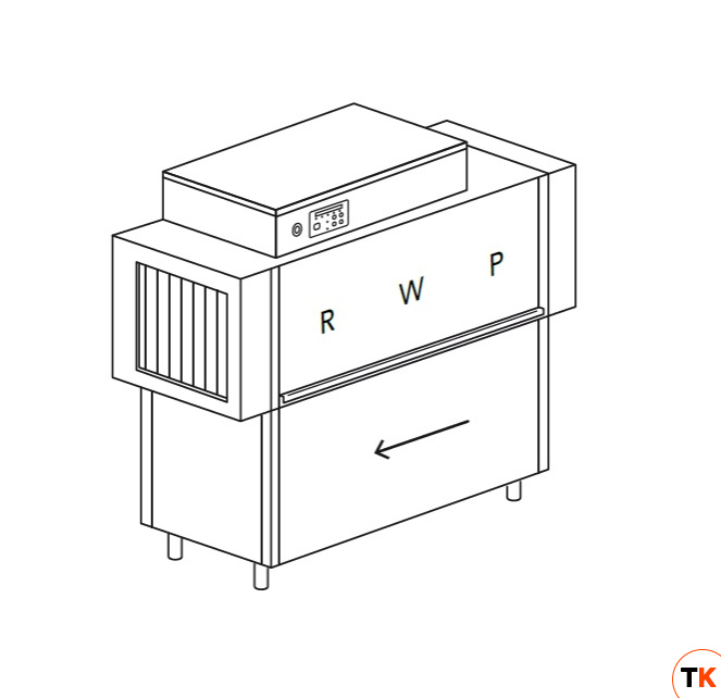 МАШИНА ПОСУДОМОЕЧНАЯ DIHR RX 164 E DX+DR24+XP/ДЕЛЕНИЕ 2 ЧАСТИ - Dihr - 445976