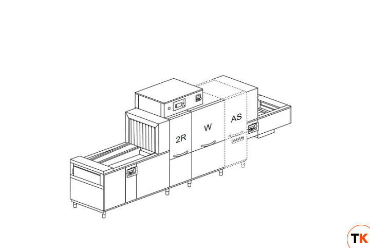 МАШИНА ПОСУДОМОЕЧНАЯ DIHR QX 246 AS6 SX+DRF69+XP/3 ЧАСТИ - Dihr - 443546