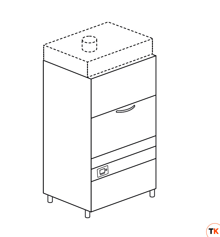 МАШИНА КОТЛОМОЕЧНАЯ DIHR LP3 S HR PLUS ELETTRONICA+DDE+PS - Dihr - 446770