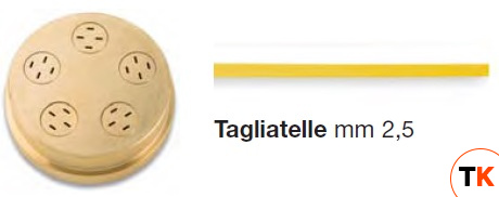 НАСАДКА-ЭКСТРУДЕР Д/CHEF-IN-CASA TAGLIATELLE 2,5 MM 289 - Imperia and Monferrina - 167792