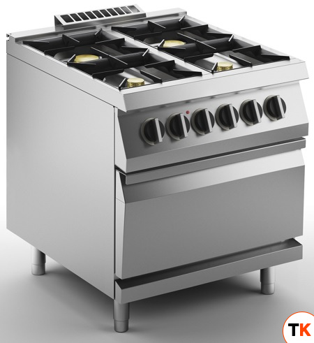 ПЛИТА ГАЗОВАЯ 4 КОНФОРОЧН. 700 СЕРИИ SILKO NECG74E+ EXACEL4 - Silko - 439766