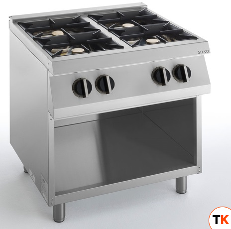 ПЛИТА ГАЗОВАЯ 4 КОНФОРОЧН. 700 СЕРИИ SILKO NECG74G+ EXACEL4 - Silko - 439762