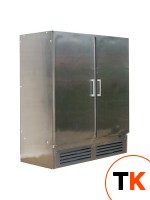 Холодильный шкаф Cryspi ШВУП1ТУ-1,6М(В/Prm)/нерж. (Duet с глух. дверьми) фото 1