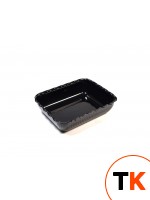 Посуда из пластика EKSI салатник EK-043 (с волнистым краем, черный) фото 1