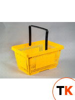 Корзина пластиковые (20л, 1 руч) жел. (RAL 1021) фото 3