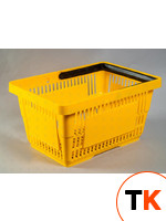 Корзина пластиковые (20л, 1 руч) жел. (RAL 1021) фото 2