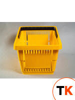 Корзина пластиковые (20л, 1 руч) жел. (RAL 1021) фото 4