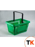 Корзина пластиковые (20л, 1 руч) зел. (RAL 6029) фото 3