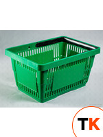 Корзина пластиковые (20л, 1 руч) зел. (RAL 6029) фото 2