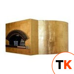 Печь для пиццы на дровах CEKY R120 круглая отделка мрамор фото 1