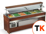 СТОЛ ШВЕДСКИЙ ОХЛАЖДАЕМЫЙ ENOFRIGO TANGO MAXI PRF 1400 ТЕМНЫЙ ОРЕХ фото 1