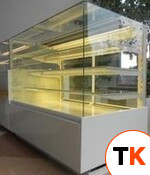 Витрина холодильная кондитерская CARINA 04 0,6 б/бок,б/фронт.панели,внут. RAL9003 фото 1