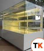 Витрина холодильная кондитерская CARINA 04 1,0 б/бок,б/фронт.панели,внут. RAL9003 фото 1