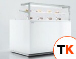 Витрина холодильная кондитерская VOLANS 1,3 б/бок,б/фронт.панели,профиль RAL9003 фото 1