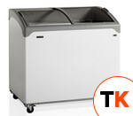 Ларь морозильный со стеклянной гнутой крышкой TEFCOLD NIC300SCEB фото 1