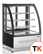 Витрина холодильная кондитерская TEFCOLD LPD900C-P/BLACK черная/нерж фото 1