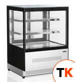 Витрина холодильная кондитерская TEFCOLD LPD900F-P/BLACK черная/нерж фото 1