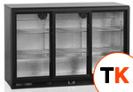 Шкаф холодильный со стеклом TEFCOLD BA30S-3-P барный черный фото 1