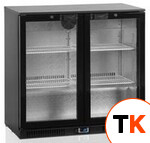 Шкаф холодильный со стеклом TEFCOLD DB200H-I барный черный фото 1
