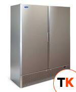 Шкаф холодильный с глухой дверью капри-1,5 м нержавеющая сталь фото 1