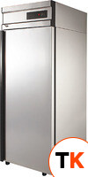 Шкаф холодильный с глухой дверью POLAIR CM105-G нержавеющий фото 1