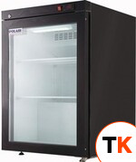Шкаф холодильный со стеклом POLAIR DM102-BRAVO черный фото 1