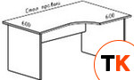 СТОЛ УГЛОВОЙ ЭРГОНОМИЧЕСКИЙ ЛАЙТ ЛТ 1200Х900Х750Н фото 1