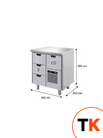 Стол Skycold холодильный GNH-3-CD+SP18406-15(4) увеличение столешницы слева фото 1