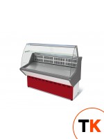 Витрина холодильная ВХСн-1,0 НОВА (с гнутым стеклом, нержавейка) фото 1