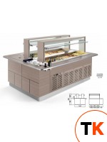 СТОЛ ШВЕД.КОМБ.ОСТРОВ. ENOFRIGO FAST GOURMET ISOLA DOPPIA BM+RF 2000 ВЕНГЕ - Enofrigo - 352282 фото 1