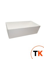Салатник прямоугольный 18,5л (51х25,5см h15см), алюминий с покрытием, цвет белый CW4034W - TABLE CRAFT - 365735 фото 1