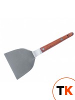Лопатка для тепаньяки металлическая с деревянной ручкой, w 10,5 см, l 19 см - Клен - 391026 фото 1