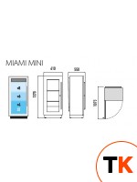 ШКАФ ВИННЫЙ СТАТ. ENOFRIGO MIAMI MINI RF R ЧЕРНЫЙ - Enofrigo - 407410 фото 1