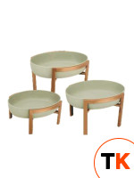 Чаша ORION GREEN с подставкой Rose Gold h27,5*34*28,5см, OR/BE/GR-02M - MACO - 427544 фото 1