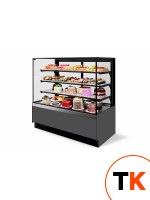 ВИТРИНА КОНДИТЕРСКАЯ VETE II KUB LUX 90 СЕРЫЙ МАТ./МЕТАЛЛИК/ШЛИФ. НЕРЖ. (ВК269 (280-128)) - CHILZ - 432572 фото 1