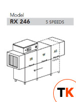 МАШИНА ПОСУДОМОЕЧНАЯ DIHR RX 246 AS SX+DDE+SAN+DRA99MT+HR10/ДЕЛЕНИЕ 3 ЧАСТИ - Dihr - 433447 фото 1