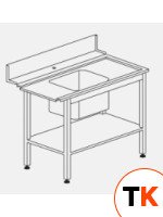 СТОЛ Д/ГРЯЗ.ПОСУДЫ DIHR T55 1000 R - Dihr - 216248 фото 1