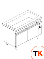 ПРИЛАВОК Д/ 1 И 2 БЛЮД KOGAST SBM-14-4 55385 - Kogast Grosuplje - 437624 фото 1