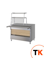 ПРИЛАВОК НЕЙТРАЛЬНЫЙ С 2-МЯ ПОЛКОЙ KAYMAN ПН-1500-2П-01-МХ ДЕР. КЛЕН - Kayman - 435623 фото 1