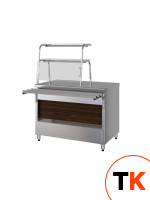 ПРИЛАВОК НЕЙТРАЛЬНЫЙ С 2-МЯ ПОЛКОЙ KAYMAN ПН-1500-2П-01-МХ ДЕР. КАШТАН ТЕМНЫЙ - Kayman - 435624 фото 1