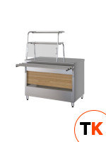 ПРИЛАВОК НЕЙТРАЛЬНЫЙ С 2-МЯ ПОЛКОЙ KAYMAN ПН-1500-2П-01-МХ ДЕР. ЯПОНСКИЙ ДУБ - Kayman - 435625 фото 1