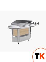 ПРИЛАВОК НЕЙТРАЛЬНЫЙ KAYMAN ПНВШ-90-01-МХ ВНЕШНИЙ УГЛОВОЙ ДЕР. КЛЕН - Kayman - 435626 фото 1