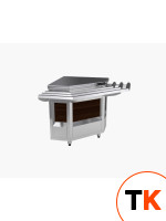 ПРИЛАВОК НЕЙТРАЛЬНЫЙ KAYMAN ПНВШ-90-01-МХ ВНЕШНИЙ УГЛОВОЙ ДЕР. КАШТАН ТЕМНЫЙ - Kayman - 435627 фото 1