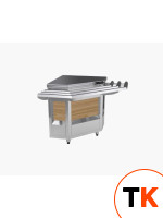 ПРИЛАВОК НЕЙТРАЛЬНЫЙ KAYMAN ПНВШ-90-01-МХ ВНЕШНИЙ УГЛОВОЙ ДЕР. ЯПОНСКИЙ ДУБ - Kayman - 435628 фото 1